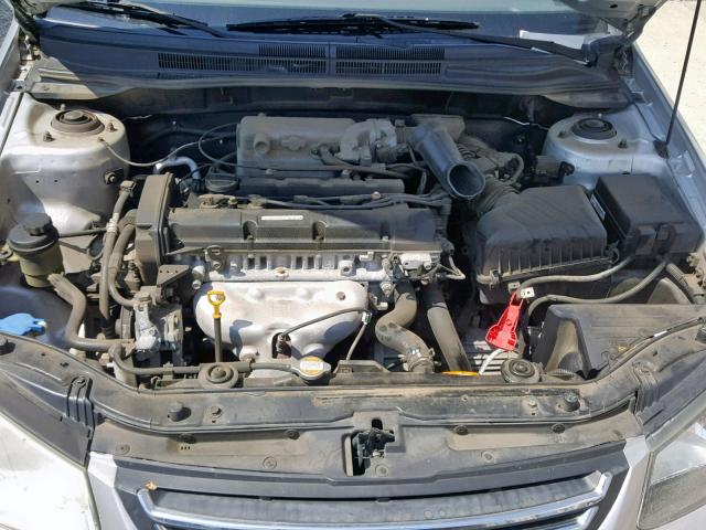 KNAFE221895648017 - 2009 KIA SPECTRA EX SILVER photo 7