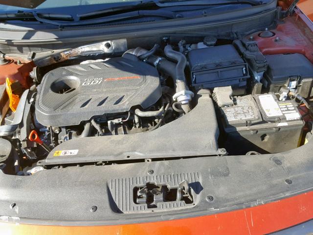 5NPE34AB9FH096890 - 2015 HYUNDAI SONATA SPO ORANGE photo 7