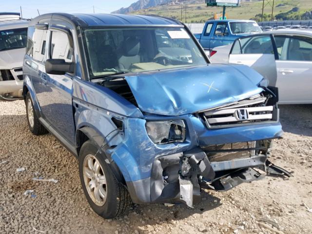 5J6YH28768L020377 - 2008 HONDA ELEMENT EX BLUE photo 1