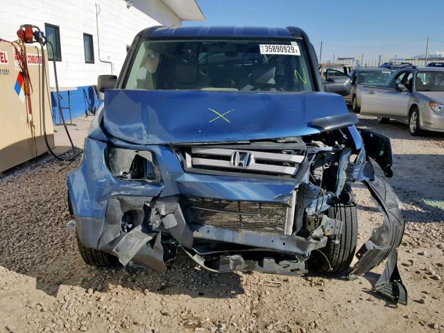 5J6YH28768L020377 - 2008 HONDA ELEMENT EX BLUE photo 9