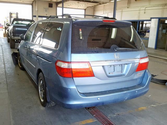 5FNRL388X5B131438 - 2005 HONDA ODYSSEY TO BLUE photo 3