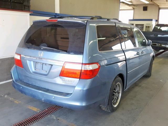 5FNRL388X5B131438 - 2005 HONDA ODYSSEY TO BLUE photo 4