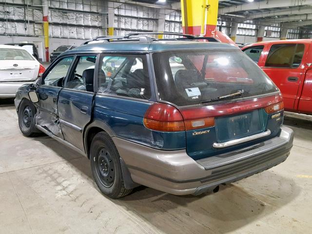 4S3BG6850V7621101 - 1997 SUBARU LEGACY OUT GREEN photo 3