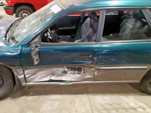 4S3BG6850V7621101 - 1997 SUBARU LEGACY OUT GREEN photo 9