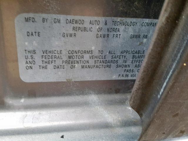 KL1TD56656B528910 - 2006 CHEVROLET AVEO BASE Boz foto 10