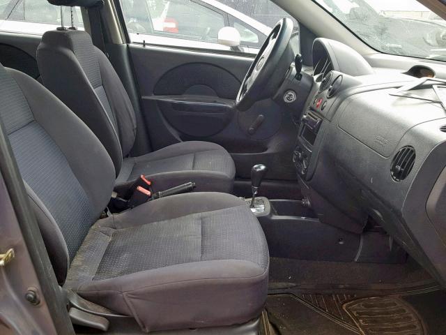 KL1TD56656B528910 - 2006 CHEVROLET AVEO BASE Boz foto 5