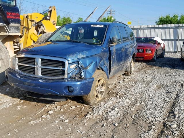 1D4HB48NX4F203360 - 2004 DODGE DURANGO SL BLUE photo 2