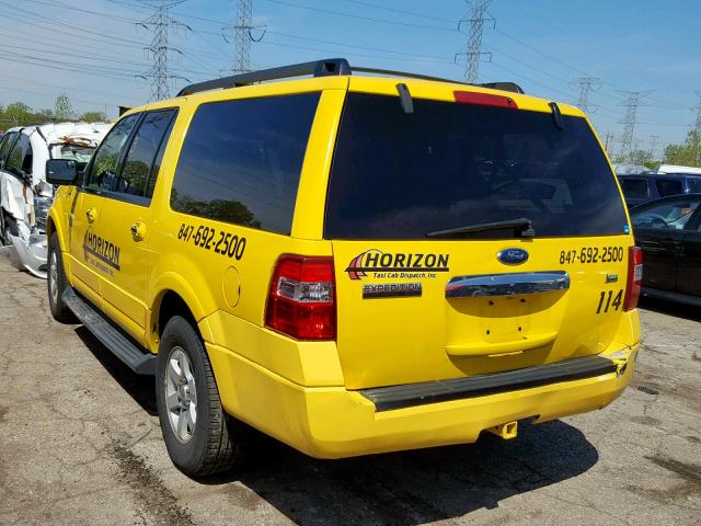 1FMJK1G57AEB47406 - 2010 FORD EXPEDITION YELLOW photo 3