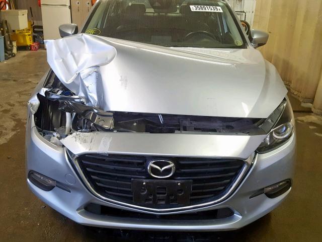 3MZBN1V70HM107576 - 2017 MAZDA 3 TOURING SILVER photo 9