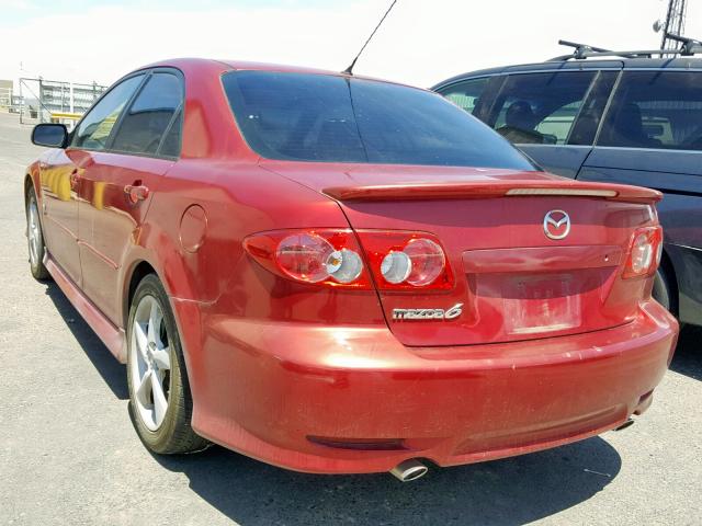 1YVHP80D945N98169 - 2004 MAZDA 6 S RED photo 3