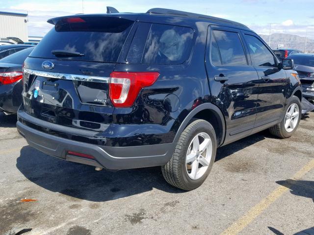 1FM5K8B87JGA68818 - 2018 FORD EXPLORER BLACK photo 4