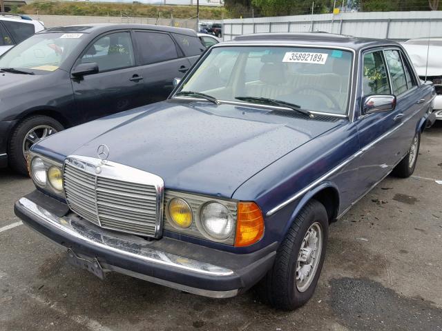 WDBAB33A4EA166378 - 1984 MERCEDES-BENZ 300 DT BLUE photo 2