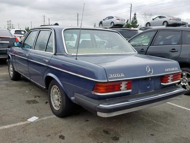 WDBAB33A4EA166378 - 1984 MERCEDES-BENZ 300 DT BLUE photo 3