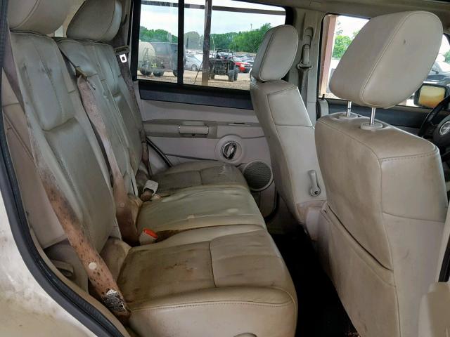 1J8HG58P37C573683 - 2007 JEEP COMMANDER WHITE photo 6