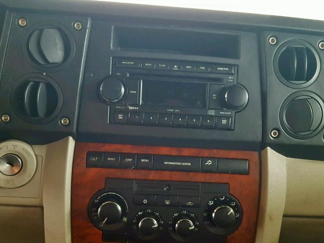 1J8HG58P37C573683 - 2007 JEEP COMMANDER WHITE photo 9