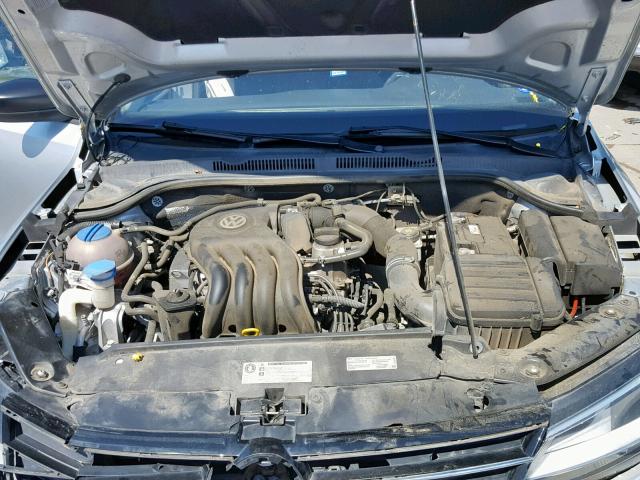 3VW2K7AJ2FM413382 - 2015 VOLKSWAGEN JETTA BASE SILVER photo 7