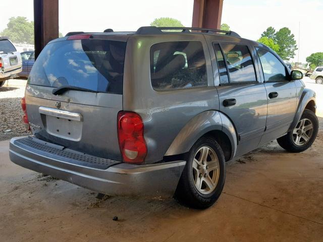 1D4HD48N05F615931 - 2005 DODGE DURANGO SL GRAY photo 4