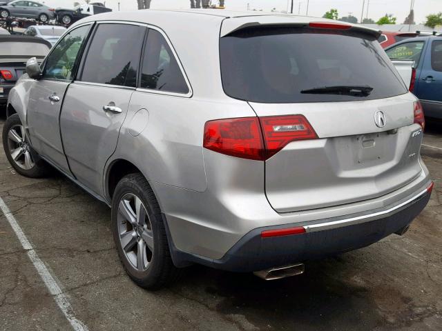 2HNYD2H22DH503338 - 2013 ACURA MDX SILVER photo 3