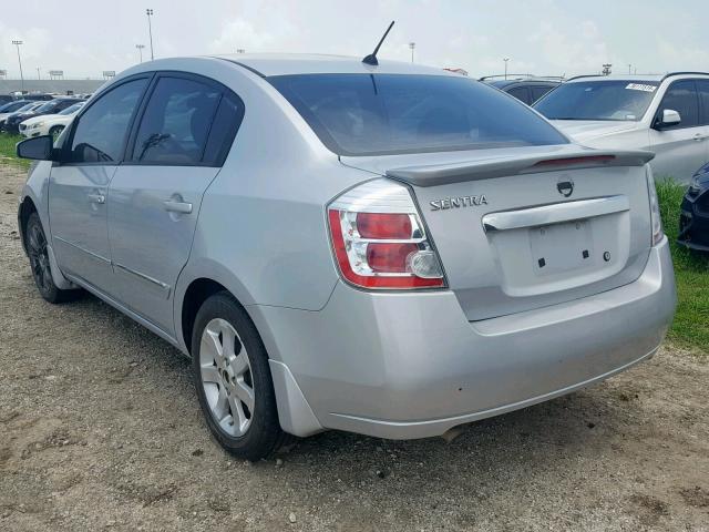 3N1AB6APXCL605358 - 2012 NISSAN SENTRA 2.0 SILVER photo 3