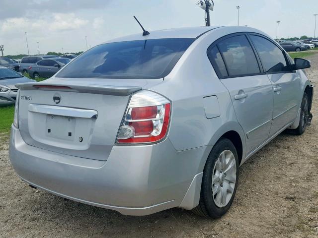 3N1AB6APXCL605358 - 2012 NISSAN SENTRA 2.0 SILVER photo 4