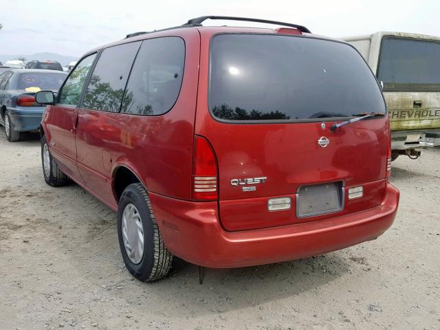 4N2ZN1115WD820000 - 1998 NISSAN QUEST XE RED photo 3