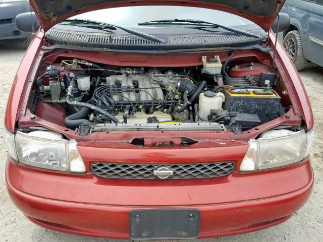 4N2ZN1115WD820000 - 1998 NISSAN QUEST XE RED photo 7