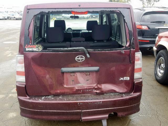 JTLKT324840162728 - 2004 TOYOTA SCION XB 勃艮第红 照片 9