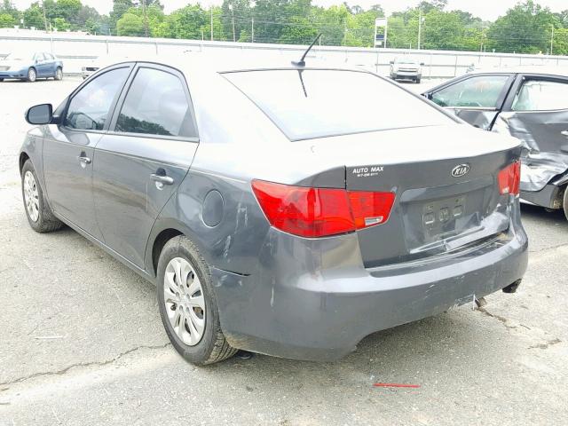 KNAFU4A26D5723475 - 2013 KIA FORTE EX BROWN photo 3