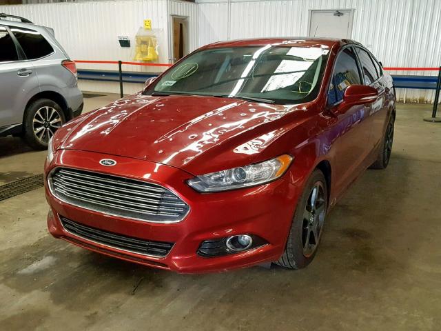 3FA6P0K98FR132410 - 2015 FORD FUSION TIT RED photo 2