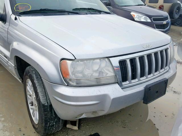 1J8GX58J84C121473 - 2004 JEEP GRAND CHER SILVER photo 9