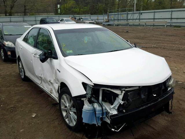 4T1BD1FK9CU021465 - 2012 TOYOTA CAMRY HYBR WHITE photo 1