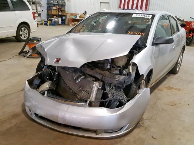 1G8AW12F33Z207034 - 2003 SATURN ION LEVEL SILVER photo 2