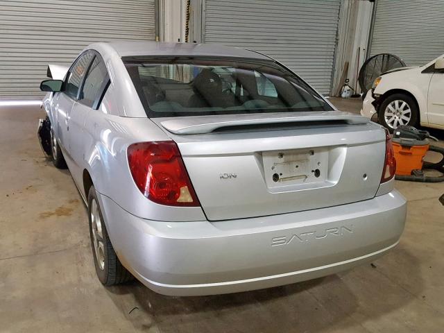 1G8AW12F33Z207034 - 2003 SATURN ION LEVEL SILVER photo 3