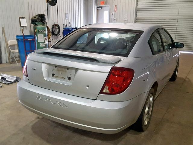 1G8AW12F33Z207034 - 2003 SATURN ION LEVEL SILVER photo 4
