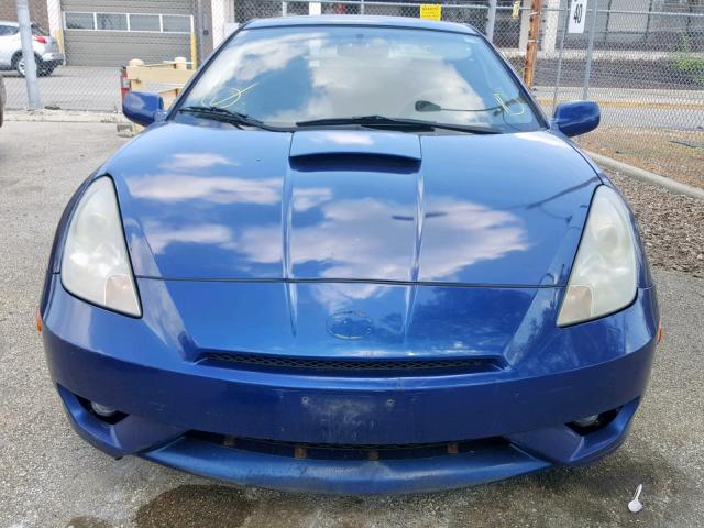 JTDDR32T140181096 - 2004 TOYOTA CELICA GT BLUE photo 9