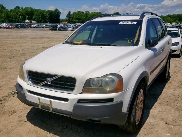 YV1CZ911451185065 - 2005 VOLVO XC90 T6 WHITE photo 2