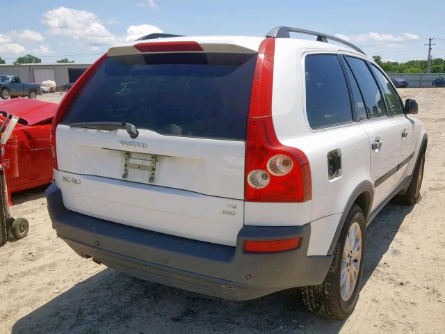 YV1CZ911451185065 - 2005 VOLVO XC90 T6 WHITE photo 4