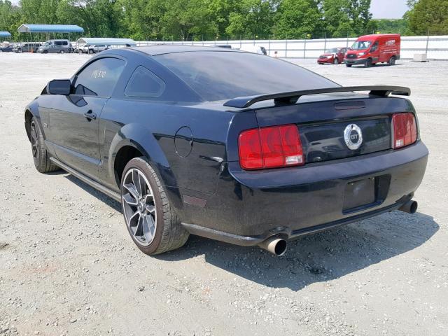 1ZVFT82H765132359 - 2006 FORD MUSTANG GT BLACK photo 3