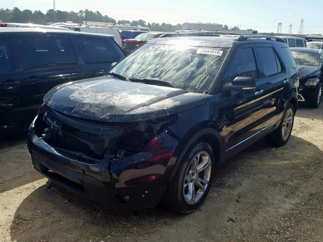 1FMHK8F87CGA91509 - 2012 FORD EXPLORER L BLACK photo 2