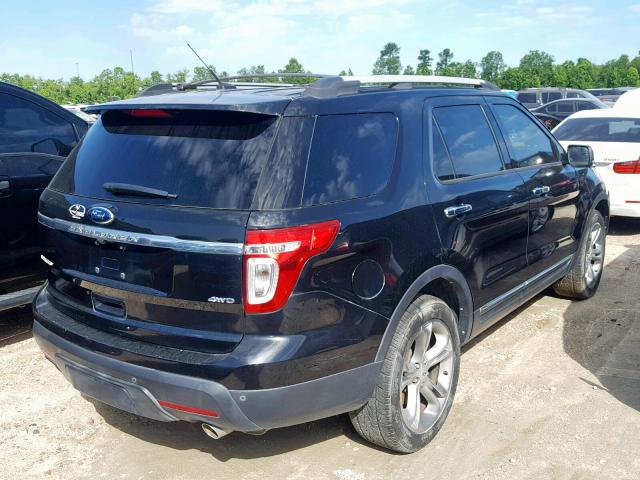 1FMHK8F87CGA91509 - 2012 FORD EXPLORER L BLACK photo 4