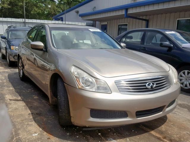 JNKCV61E69M300562 - 2009 INFINITI G37 BASE GOLD photo 1