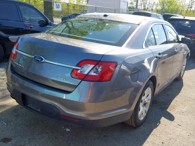 1FAHP2EW5CG133247 - 2012 FORD TAURUS SEL GRAY photo 4