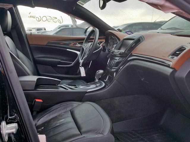 2G4GR5GX4E9318104 - 2014 BUICK REGAL PREM BLACK photo 5