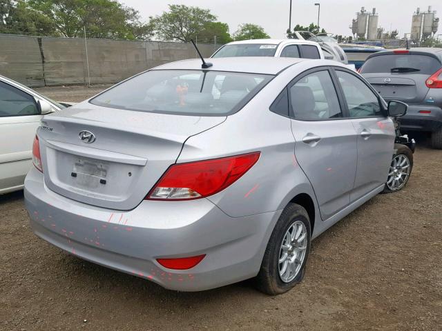 KMHCT4AEXGU998517 - 2016 HYUNDAI ACCENT SE SILVER photo 4