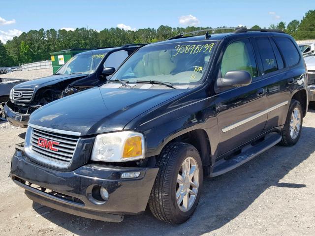 1GKDS43S892132395 - 2009 GMC ENVOY SLT BLACK photo 2