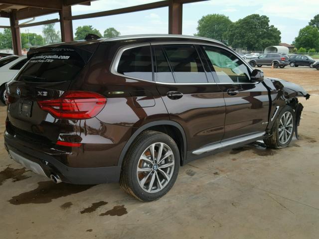 5UXTR9C5XJLC69610 - 2018 BMW X3 XDRIVE3 BROWN photo 4