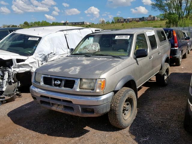 1N6ED27Y5YC335683 - 2000 NISSAN FRONTIER C GOLD photo 2