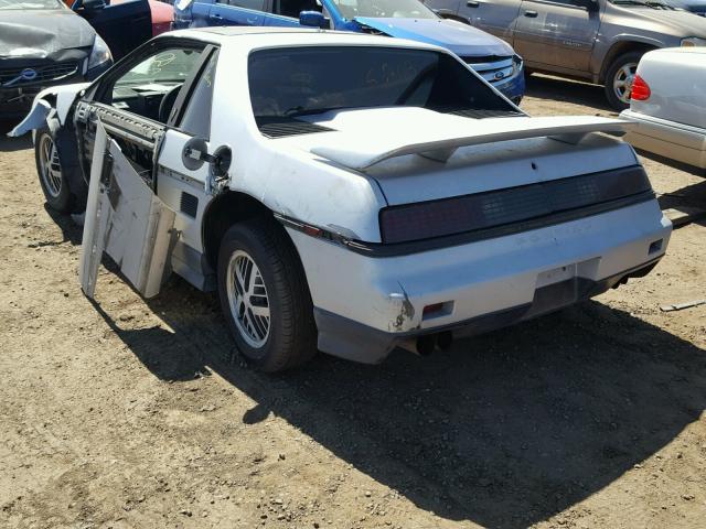 1G2PF3794GP205250 - 1986 PONTIAC FIERO SE WHITE photo 3