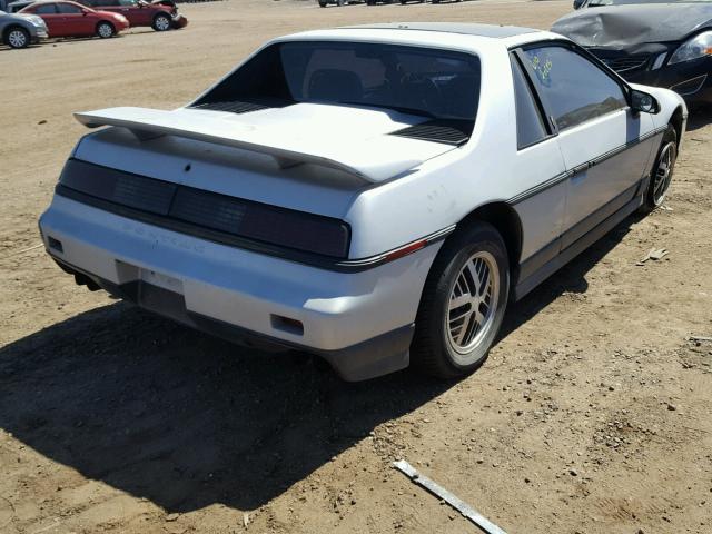 1G2PF3794GP205250 - 1986 PONTIAC FIERO SE WHITE photo 4