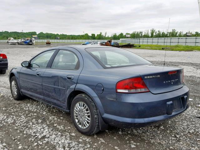 1C3EL46RX2N159502 - 2002 CHRYSLER SEBRING LX TEAL photo 3